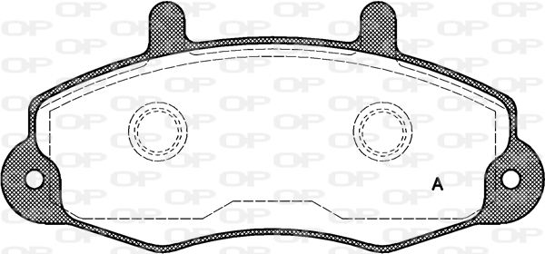 OPEN PARTS Комплект тормозных колодок, дисковый тормоз BPA0391.00